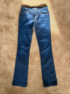 7 For All Mankind Dark Blue Bootcut Jeans